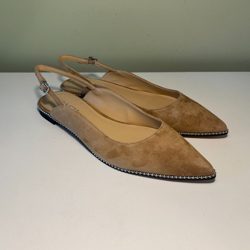 Coach Women's VAE Suede Skimmer Ballet Flat - Picture 5 of 14